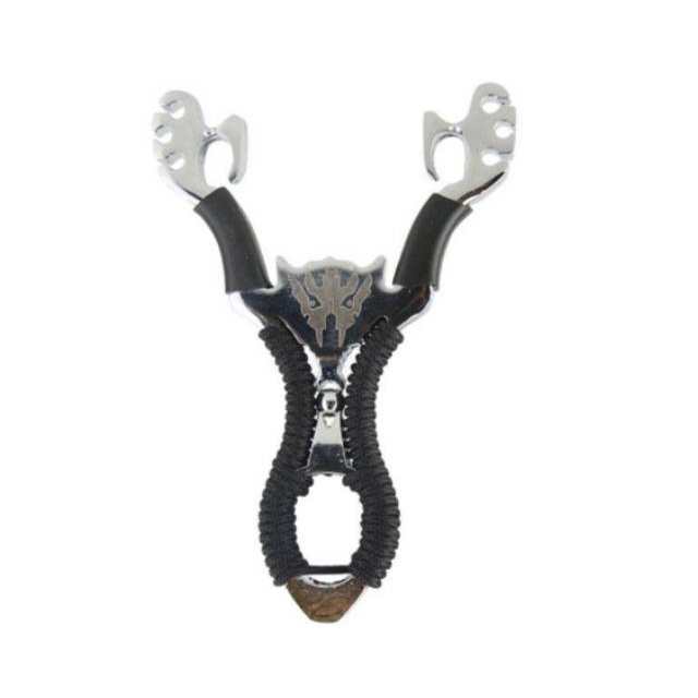 Serigala tanduk ketapel stainless steel unik tali paracord tebal premium slingshot hunting