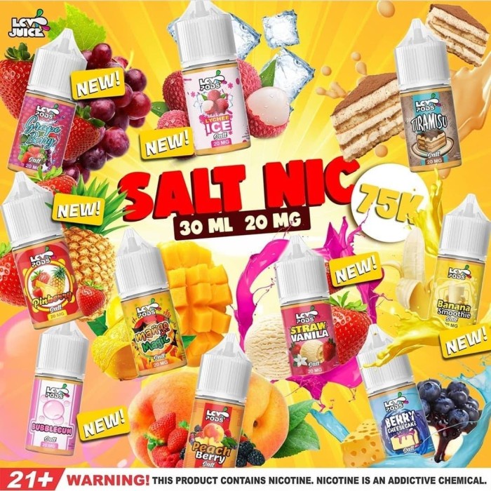 New LCV Juice Fruity 30ML 20MG Saltnic