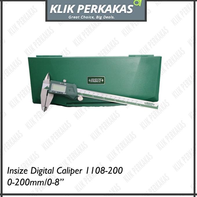 Jangka Sorong Digital INSIZE 1108-200 Digital Caliper 0-200mm