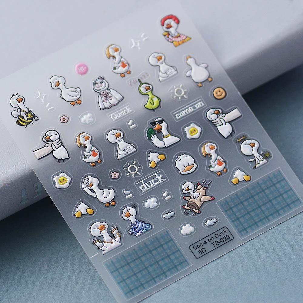 Mxbeauty Stiker Kuku Kartun Lucu Fashion Kuromi Animals Nail Stiker Bebek Nail Art Dekorasi