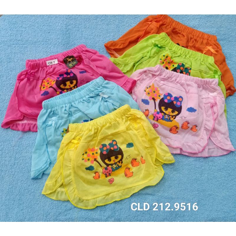 Celana rok bayi sablon isi 3pcs | Celana dalam rok bayi umur 6 - 18 bln