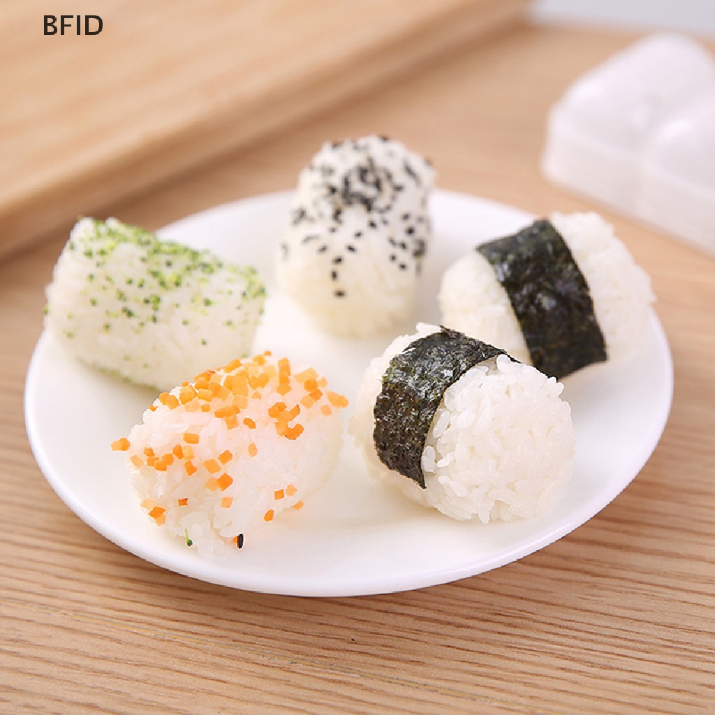 [BFID] Diy Sushi Rice Ball Cetakan Nasi Bola Food Press Segitiga Sushi Maker Mold Baby Bento Aksesoris Bento Dapur [ID]