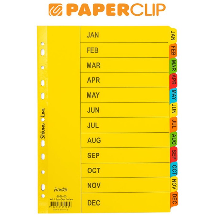 

Kertas Index Bantex 6059 A4 Januari-D