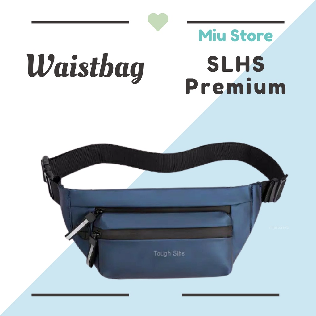 Tas Selempang Dada Pria Waist Bag Tough Slhs Sling Bag Original Kulit Lotto