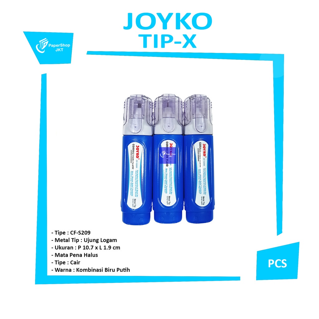 

JOYKO - Tip-X Cair Correction Fluid CF-S209 - Pcs