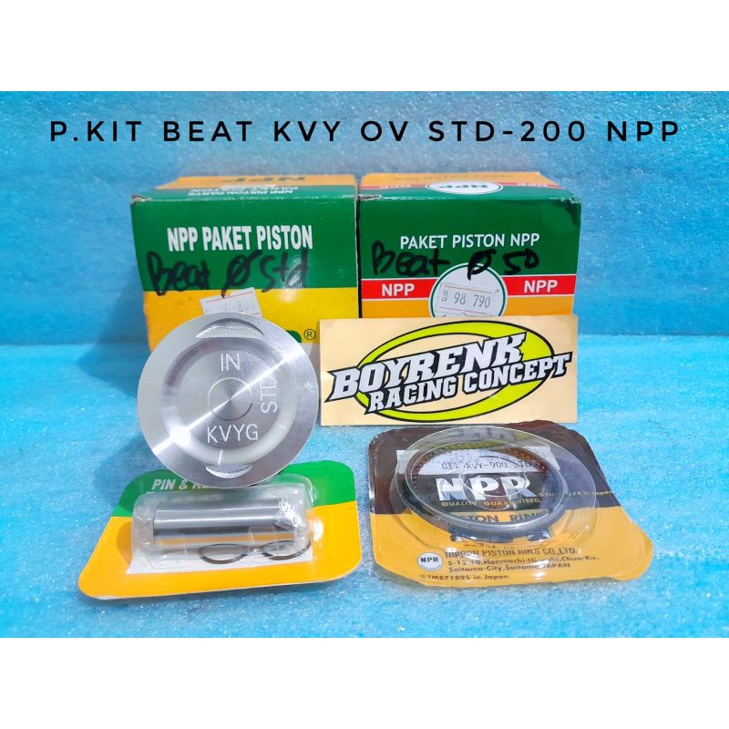 PISTON KIT SET BEAT KARBU/KVY NPP