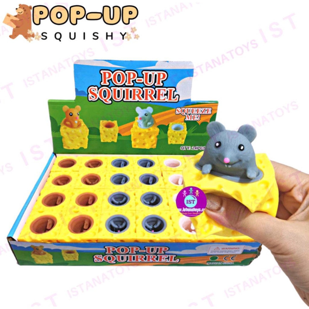 squishy POP UP Animal/tikus squisy anti stres