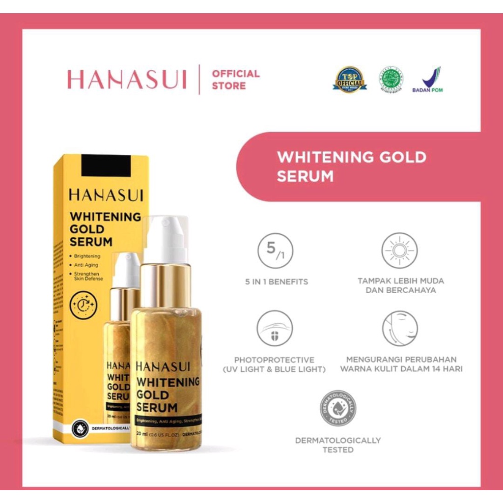 Hanasui Serum Gold Whitening 20ml