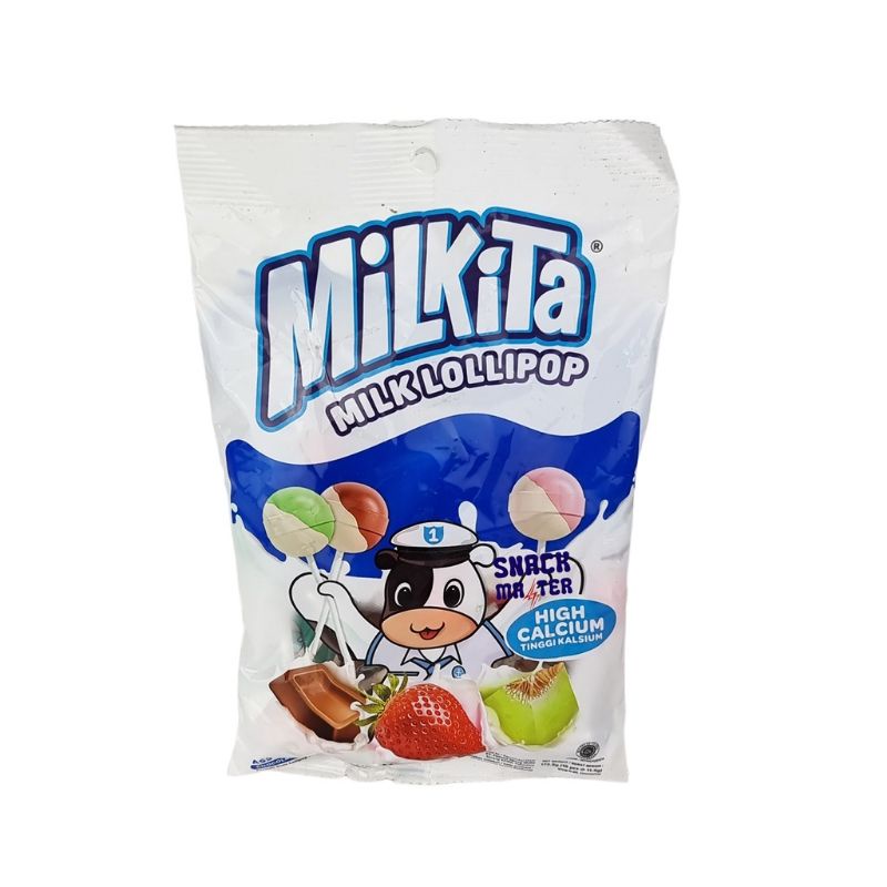 

Milkita Permen Milk Lollipop Assorted 172.5gr | Manis | Sehat | Cemilan Anak