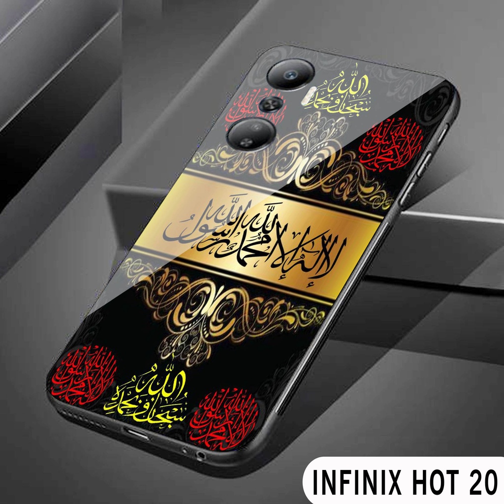 Softcase Glass [S136] INFINIX HOT 20 - casing pelindung - INFINIX HOT 20 - pelindung handphone - INF