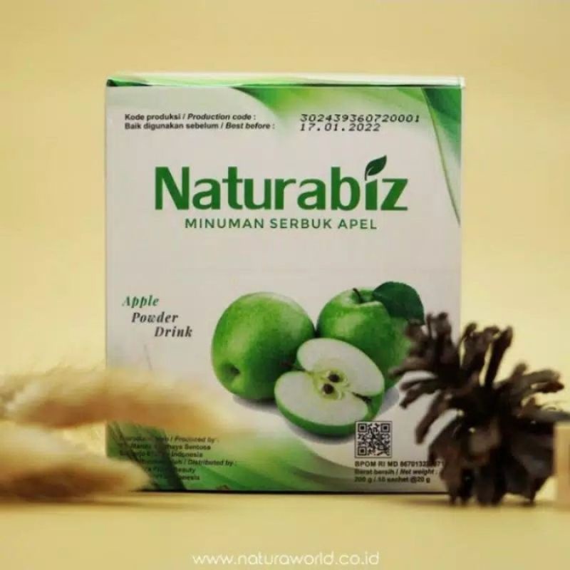 

Naturabiz minuman serbuk apel 1 bok isi 10 sachet