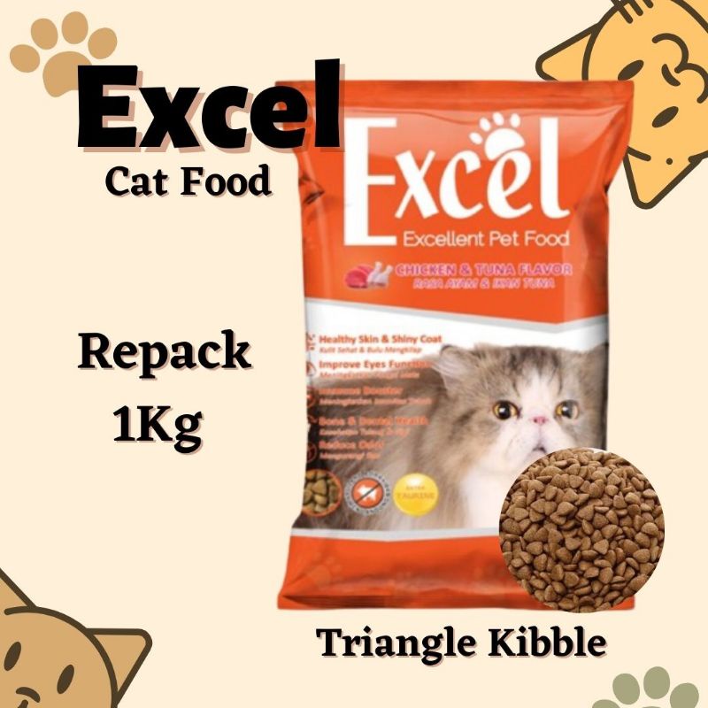 makanan kucing catfood excel repack 1kg