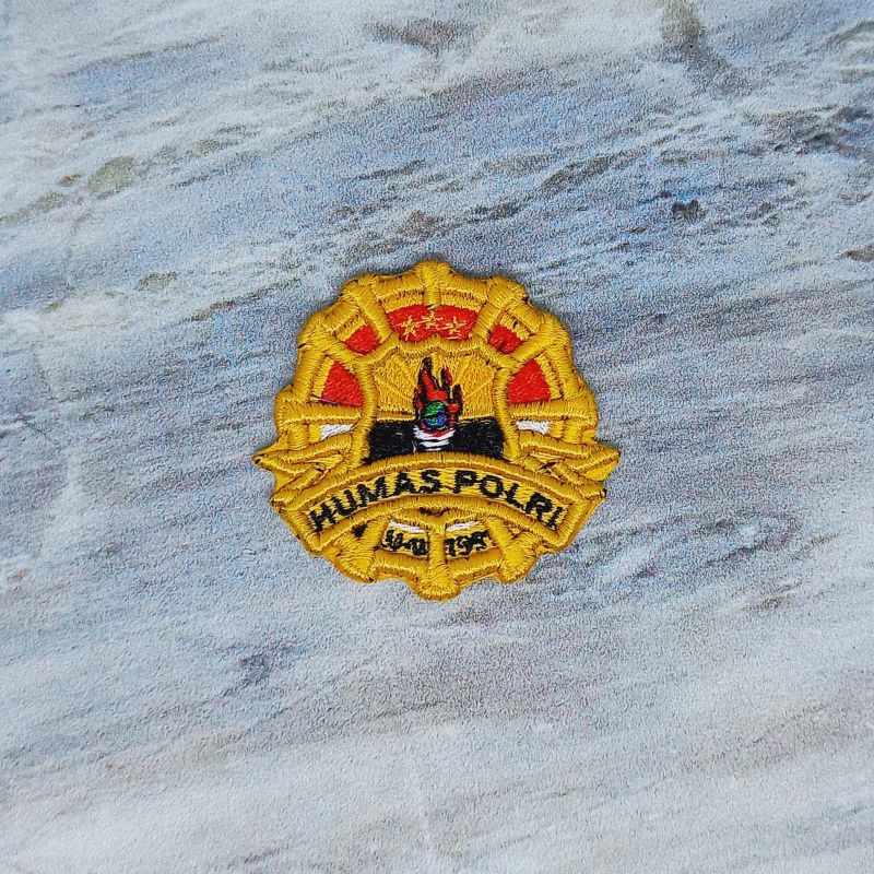 Atribut pdl polri / pdl pin humas polri bordir timbul