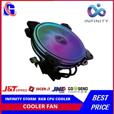 COOLER FAN INFINITY STORM ( Auto RGB CPU COOLER ) 4 Heat Pipe