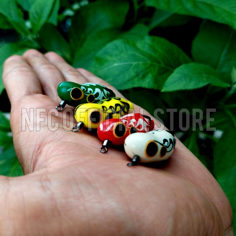 Soft frog Geol 4,5 cm 4 gram Super lentur, Kuat &amp; Anti mocel Auto WTD Umpan Gabus &amp; Toman