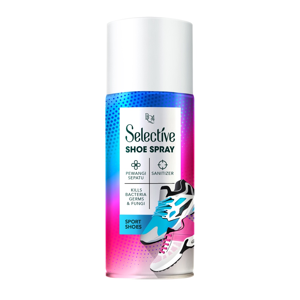 BQ4 Selective Shoe Spray / Pewangi pengharum Sepatu Olahraga Sendal anti bau anti jamur 150ml
