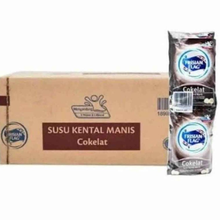 

Kental-Manis- Susu Frisian Flag Sachet Coklat [ 6X40Gr ] -Manis-Kental