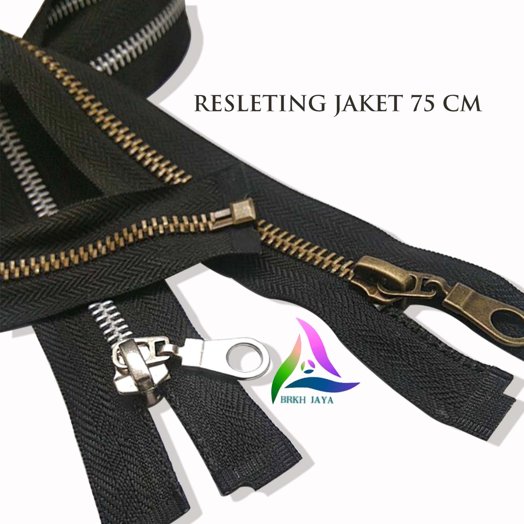 RESLETING JAKET / SLETING JAKET / RITSLETING GIGI BESI PANJANG 75 CM