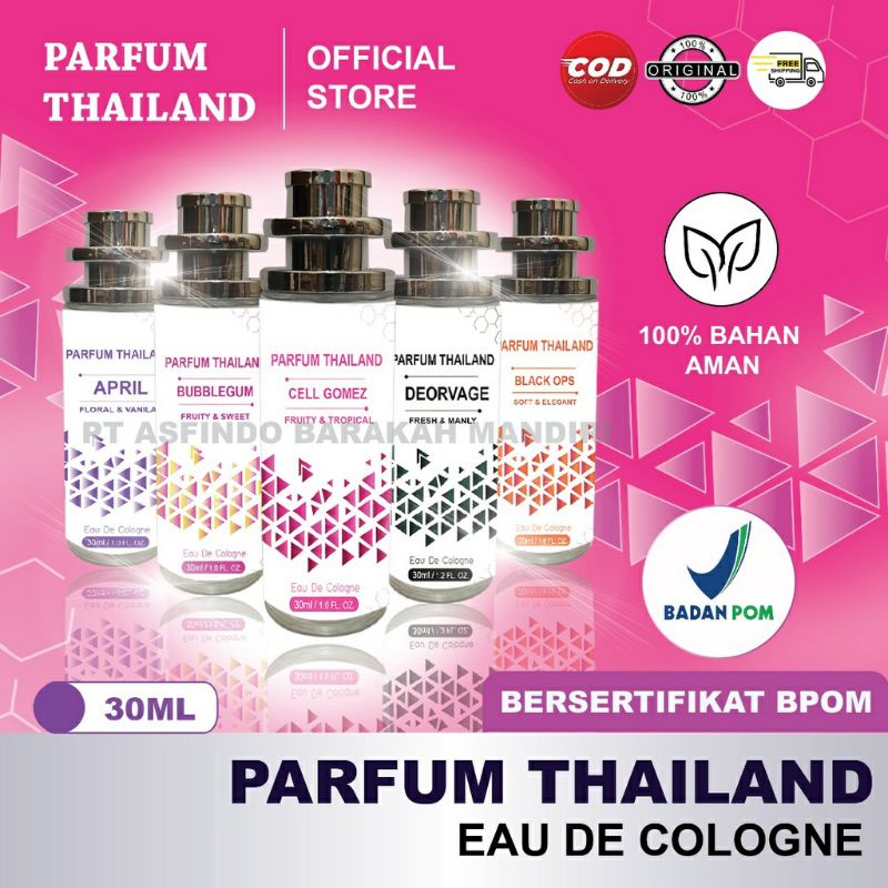 parfum thailand eau de cologne BPOM