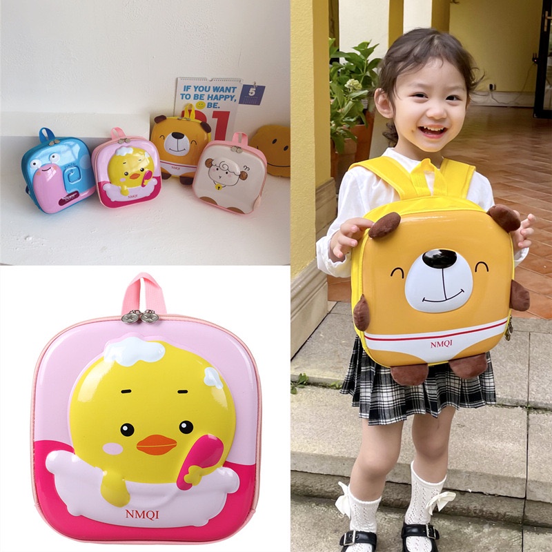HITOSE - Kiyo Kids Backpack - Cute Bag Ransel - Kids Boy Anak Karakter Bagus Premium Bag Korea Tas Anak Perempuan Laki-Laki - waist bag anak - cross bag dinosaurus - tas souvenir - tas ulang tahun - tas telor telur kado ultah