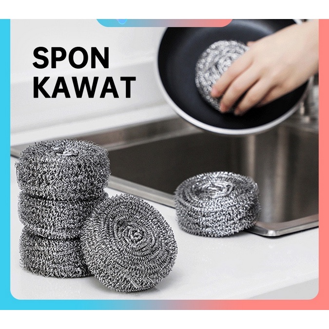 SABUT BESI ANTI KARAT  Sabut Besi Stainless  Sabut Cuci Piring Panci Wajan  SteelWool