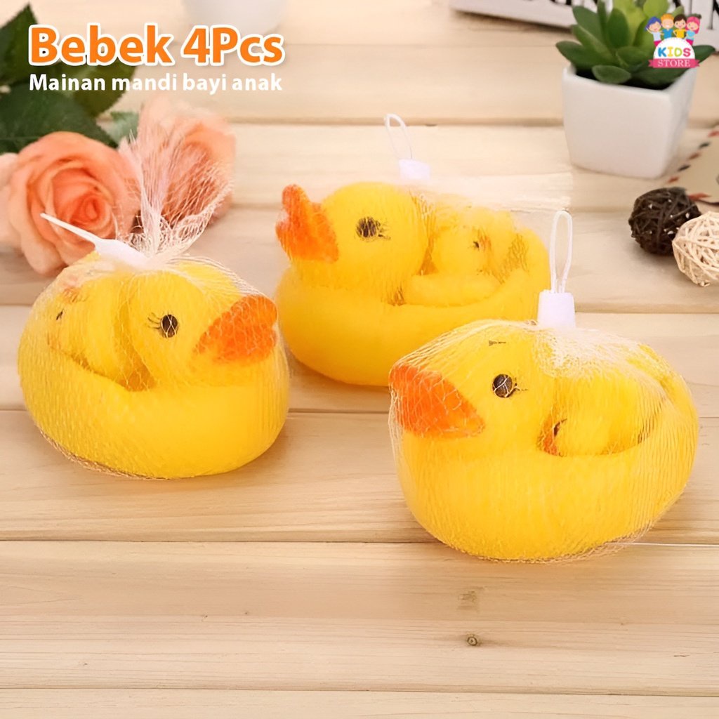 Mainan Bebek Mandi Besar isi 4pcs | Mainan Mandi Bayi Bebek | Mainan Anak Laki Laki 0 12 Bulan | Kado Ulang Tahun Bayi 1 Tahun Perempuan