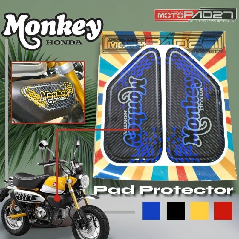 Motopad27 Stiker Honda Monkey 125 Stiker timbul Cover Filter Samping Honda Monkey 125