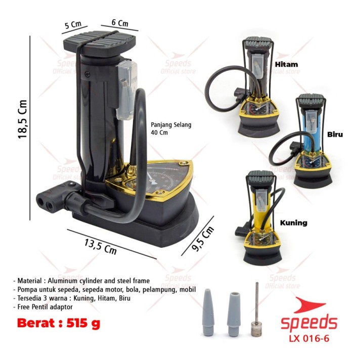 Mini Foot Pump Portable High Pressure Pompa Angin Kaki Ban Sepeda