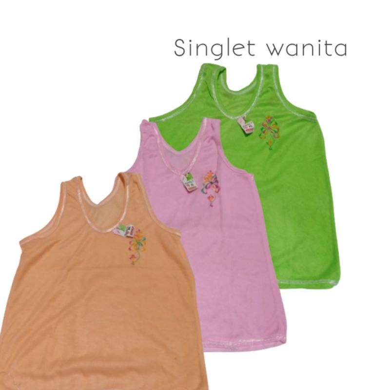 kaos dalam wanita singlet bahan tebal adem menyerap keringat tidak panas