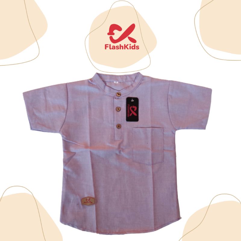 Flashkids Kemeja Anak Koko 4-12 Thn