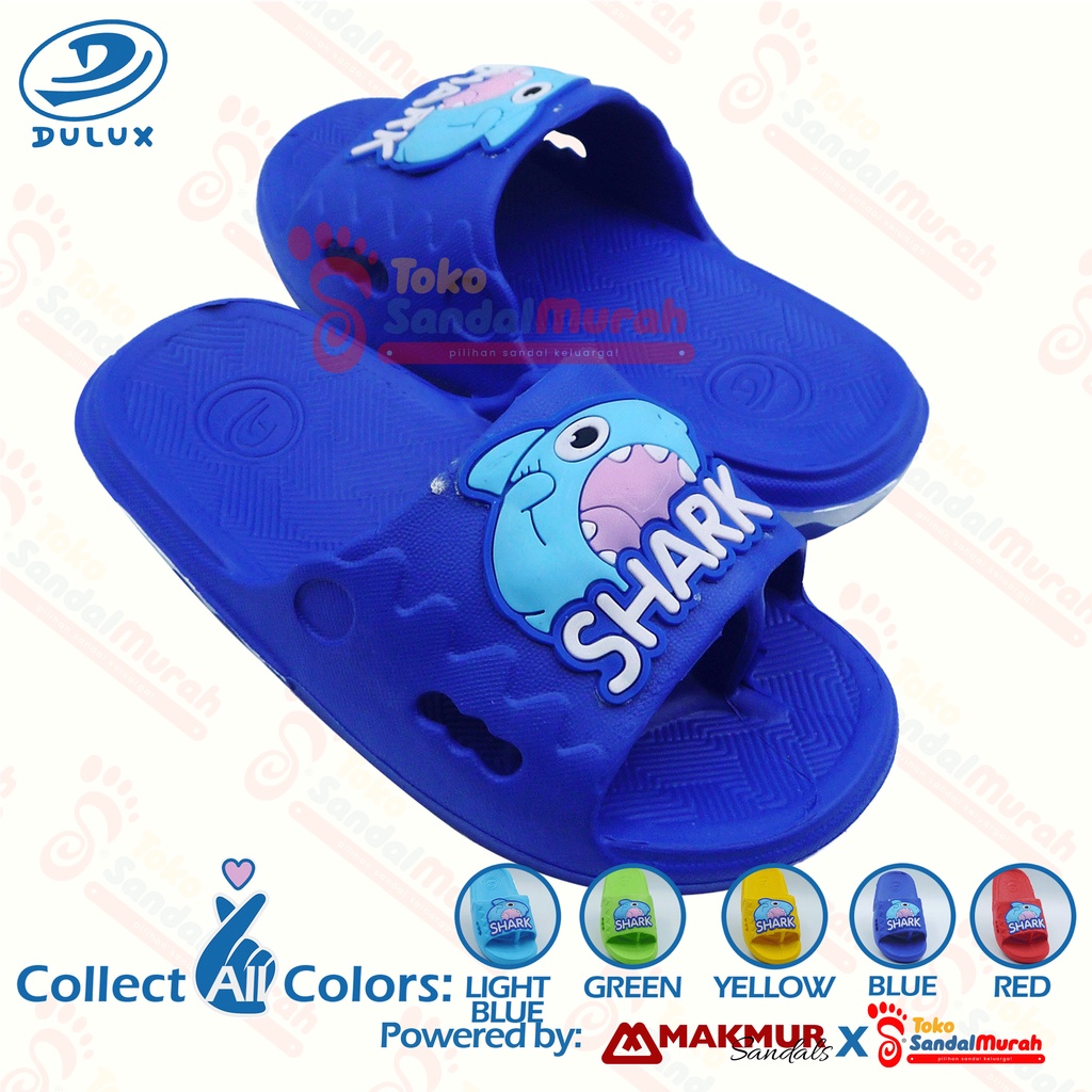 Toko Sendal Murah - Sandal Anak Ikan Hiu Uk 30-35/ Sandal Slip On Anti Licin/ Sandal Anak Motif Kartun/ Sandal Anak Murah/ Sandal Anak Cute / Sandal Anak Ringan/ [Toko Sendal Murah Kids M 306 C SH]