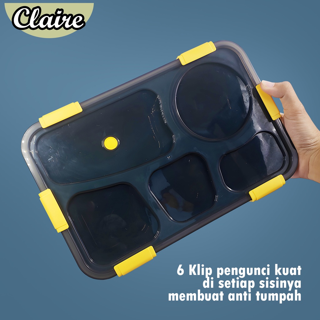 Kotak Bento 5 Lubang A270 / Lunch Box / Kotak Makan 5 Lubang