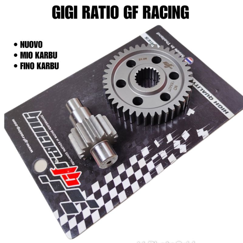 GIGI RATIO RASIO GF RACING MIO FINO BEAT SCOOPY VARIO 110 KARBU NUOVO 13/39 13/40 14/38 14/39 14/40 14/41 14/42 - 15/38 15/39 15/40 15/41 15/42 16/38 16/39 17/38 17/39 GEAR TRANSMISI GARDAN MIO BEAT SCOOPY VARIO 110 FINO KARBU NUOVO