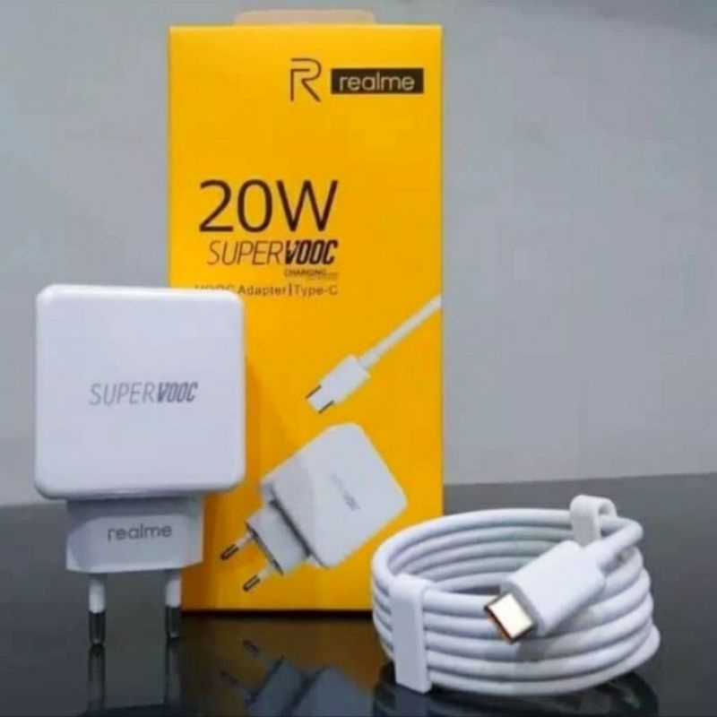 Charger Realme Type C original 20W VOOC fast charging