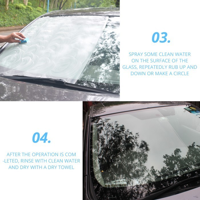 Car Glass Oil Film Remover Car - Windshield Glass Film Removal Cream