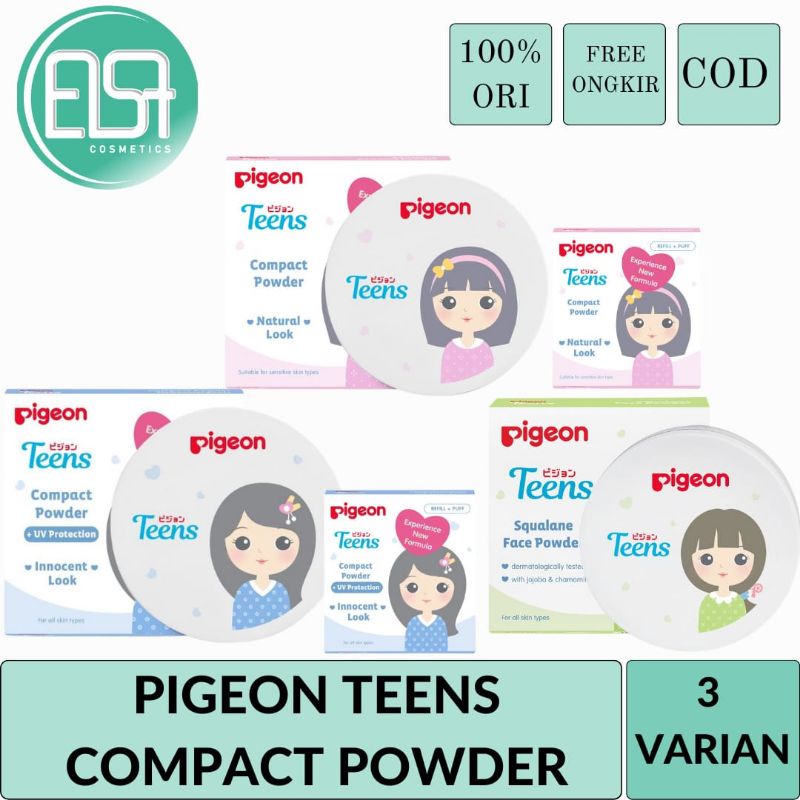 Pigeon Teens Compact Powder UV Protection / Pigeon Teens Squalane Face Powder
