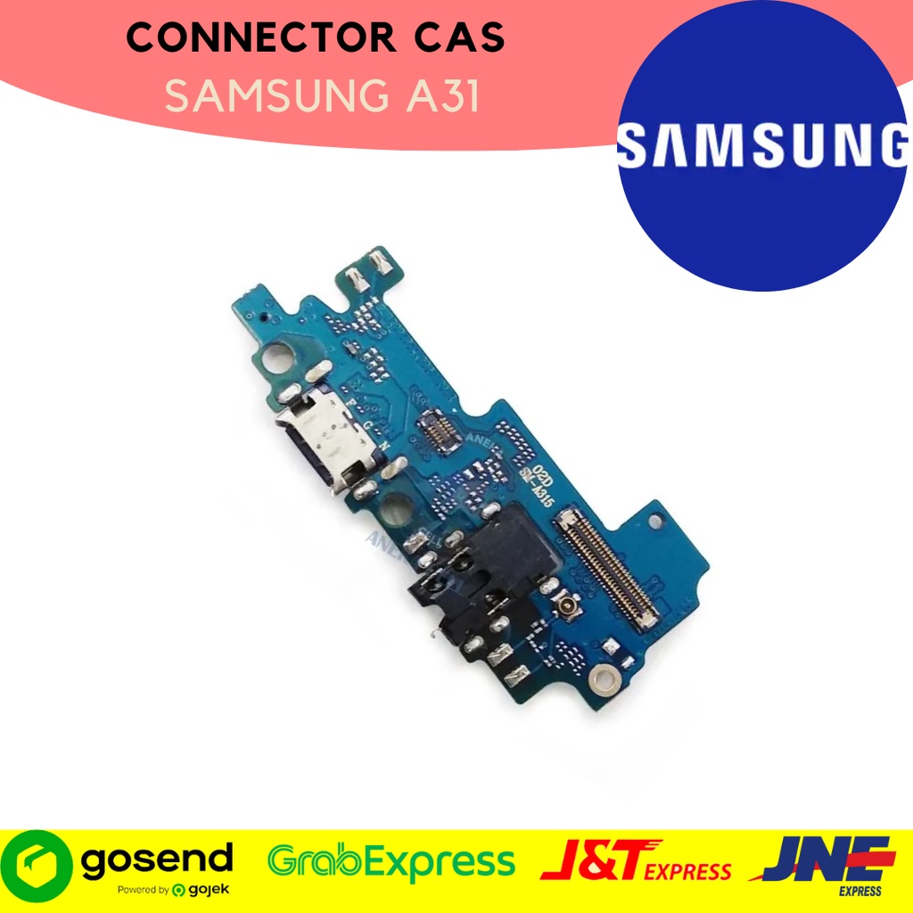 Konektor colokan cas Samsung A31 bergaransi