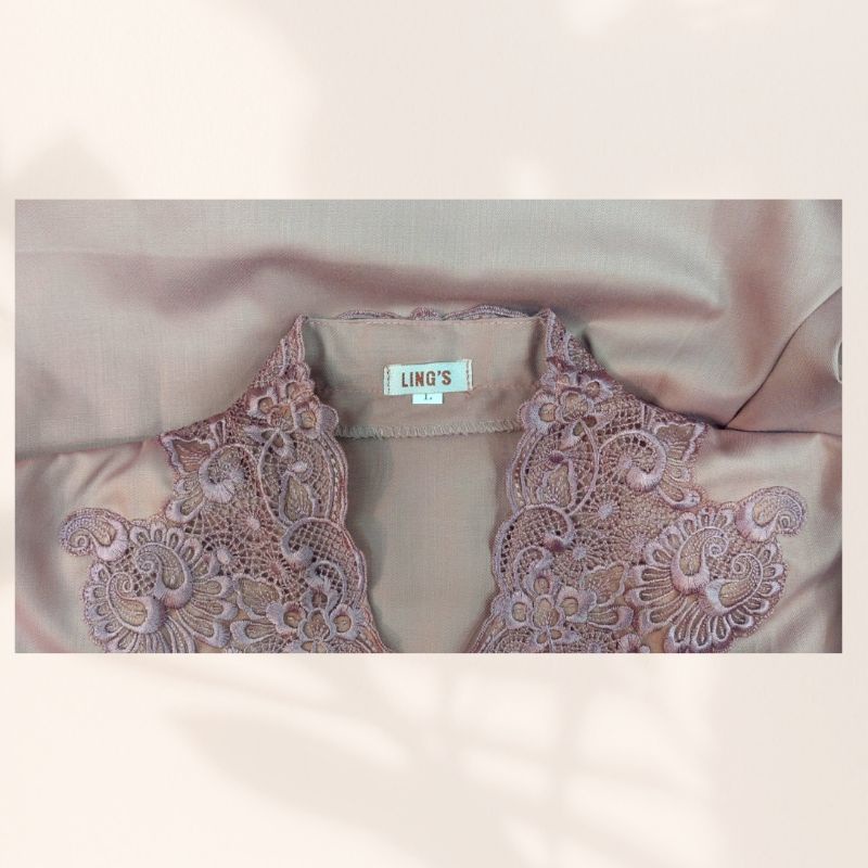 Kebaya Encim Modern Tunik Lime Sage Green Milo Pink Rosegold Navy Hitam Wardah Mint Abu Grey Denim