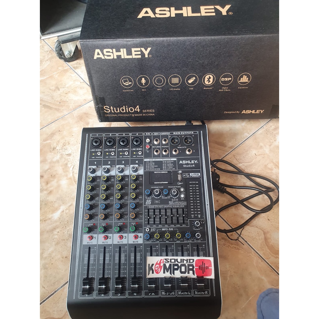 POWER MIXER ASHLEY STUDIO 4 ASHLEY STUDIO4 MODEL BARU POWER MIXER STUDIO 4