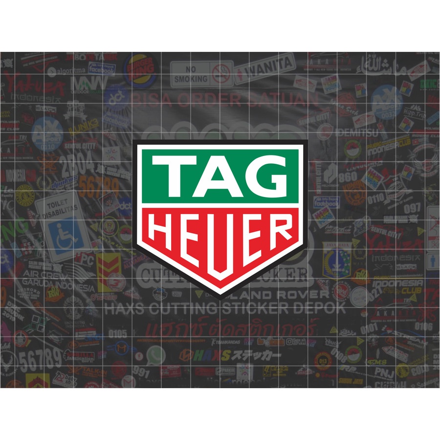 Cutting Sticker Tag Heuer Ukuran 6 Cm Untuk Motor Mobil