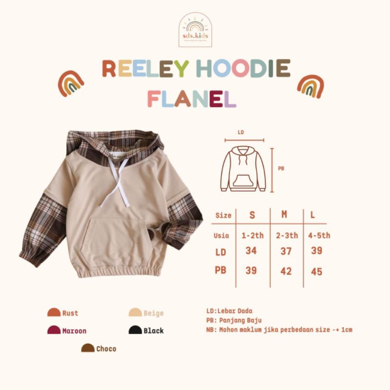 REELEY FLANEL HOODIE - SDS Kids