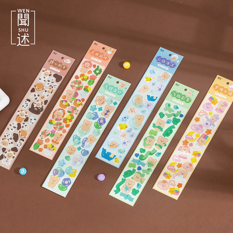 

Stiker Beruang Aesthetic untuk Jurnal – Panmomo Casual Bear Deco Stickers