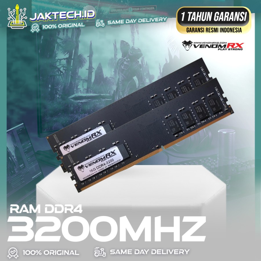 RAM VenomRX DDR4 8GB / 16GB Lodimm 3200Mhz
