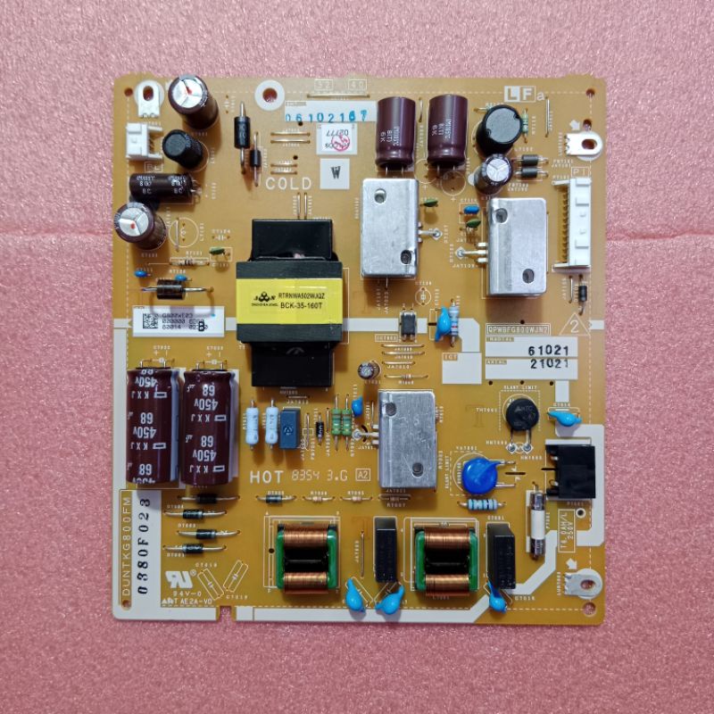 MESIN TV REGULATOR SHARP 2T-C32BG1I - 2T-C32BG1I PSU POWER SUPPLY TV LED