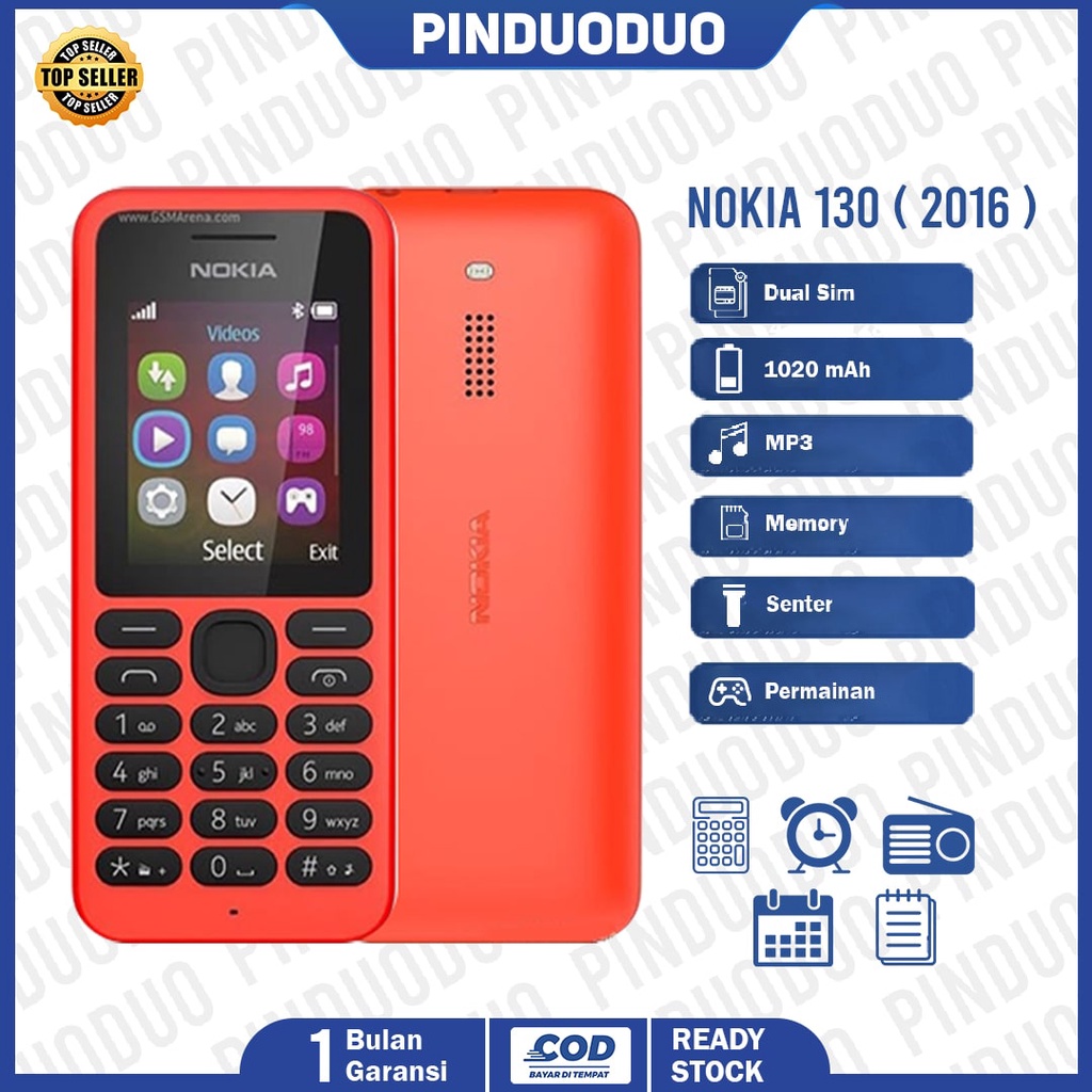 HP NOKIA 130 Jadul Dual Sim New