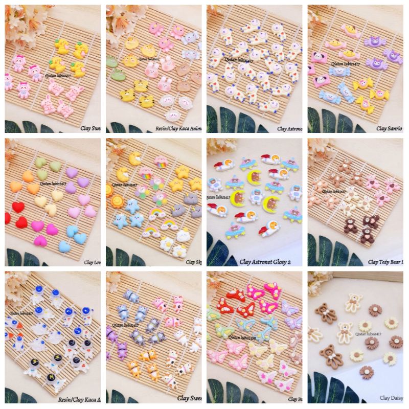 Clay Daisy Bear n Friends Kemasan 10 Pcs