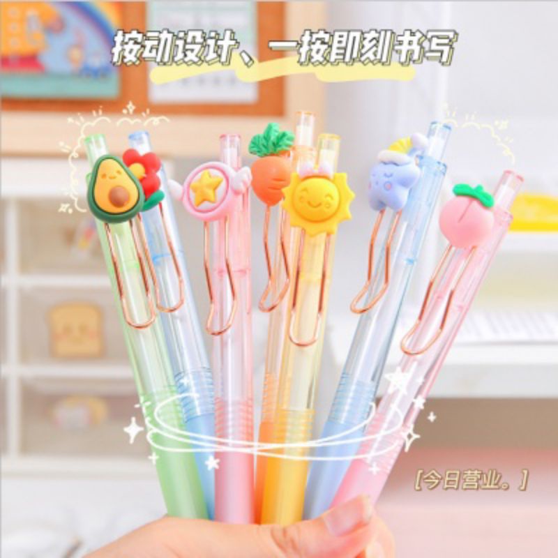 

⭐️HS⭐️Pulpen Gel Karakter Lucu Korean Style Cute Pen Pena Pelajar Dan Kantor