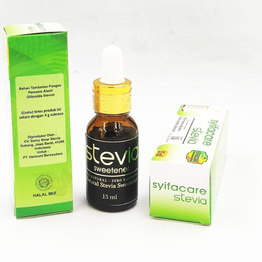 

✳ Stevia Sweetener Stefia Gula Cair Non Kalori Pemanis Alami ➥