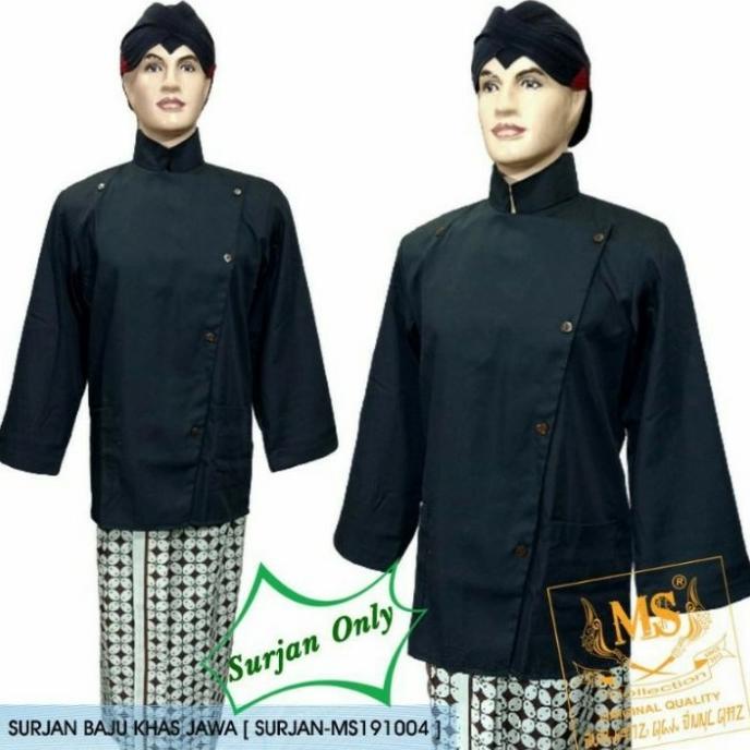 baju surjan alusan hitam polos