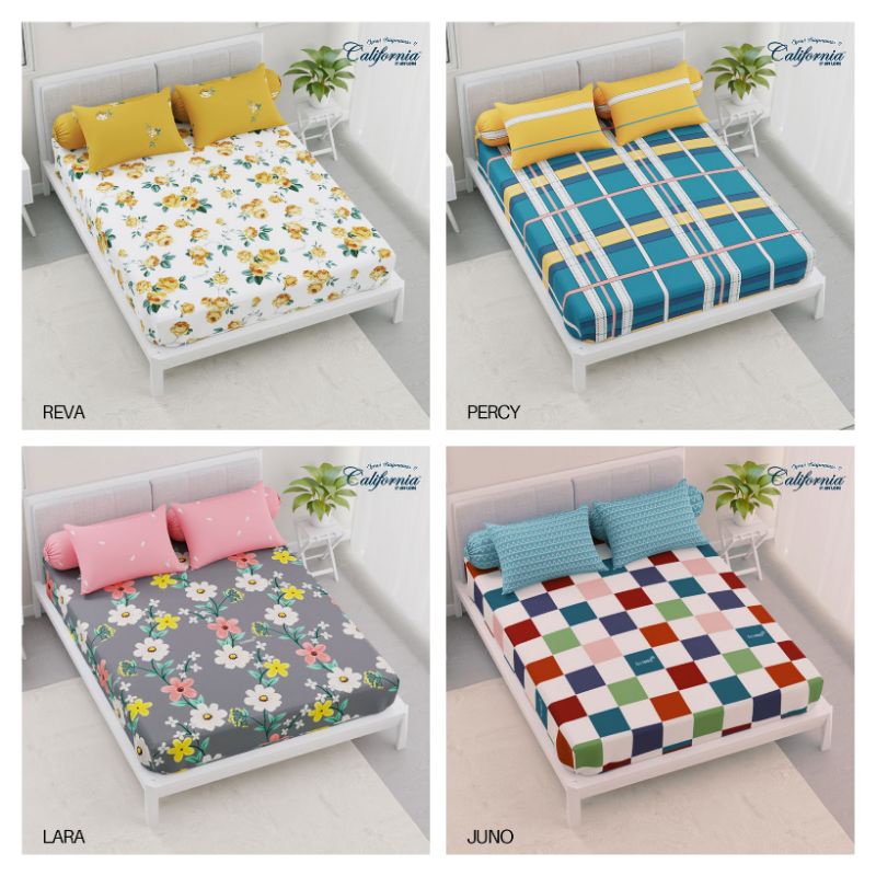 SPREI CALIFORNIA 160X200 QUEEN SIZE NO 2 SPREI 160X200 CALIFORNIA QUEEN SIZE